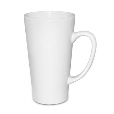 17oz Conical White Mug