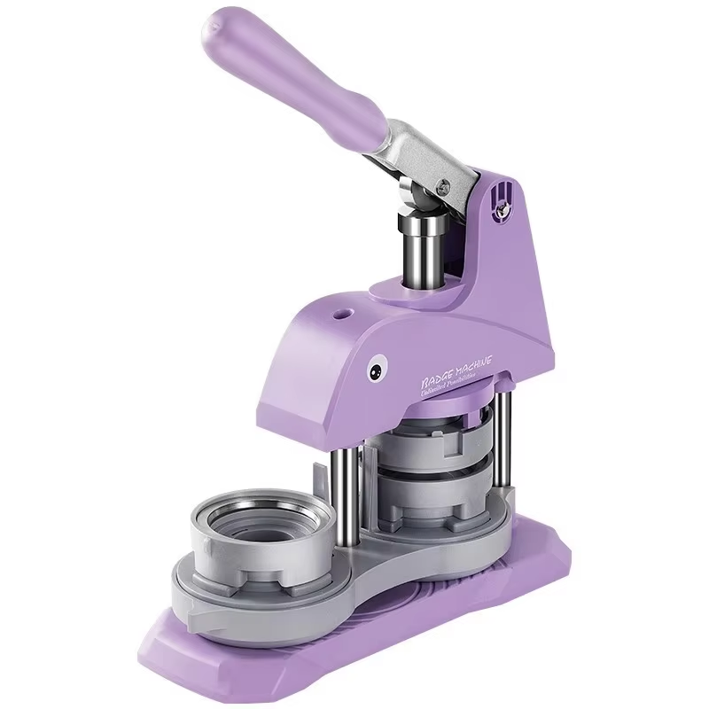 Button Maker Machine DIY Pin Maker Press Machine Badge Punch Kit With Mold 